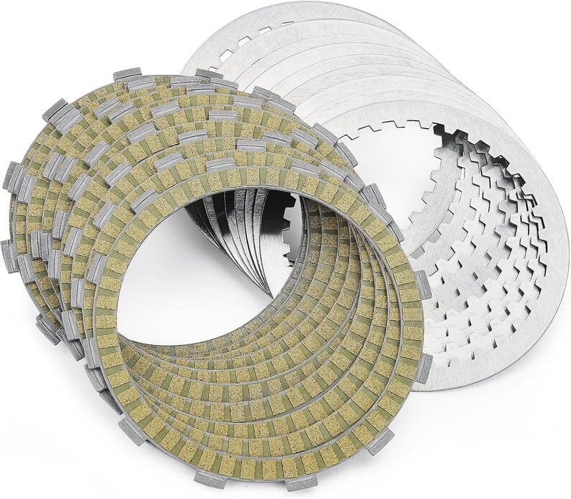 kekykm مجموعة ق clutch ديسك لوحات احتكاك فولاذية متوافقة مع هارلي ديفيدسون توين كام تورينغ داينا سوفتيل موديلات 1997-2017، بديل لرقم القطعة 37980-10 307-30-10013 - Image 1